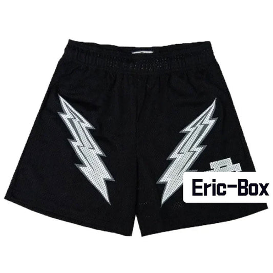 Black Lightning Mesh Shorts